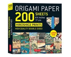 Origami Paper 200 sheets Japanese Hiroshige Prints 675 inch Large Tuttle Origami Paper HighQuality Double Sided Origami Sheets Printed with 12 for 6 Projects Included Stationery