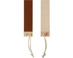 Robert Herder IBEX Pocket Strop Paddle - Cuir - Fin 10 microns et Rugueux 20 microns - 185 x 45 x 10 mm