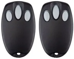 Lot de deux télécommandes portables pour portes de garage Chamberlain Liftmaster Motorlift 94335E 84335E ML700 ML500 ML850 Merlin+ C945 C840 Security+ 433,92 MHz