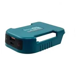 USB-adapter voor LXT 14,4/18V Makita batterij. met USB en Type C poort.