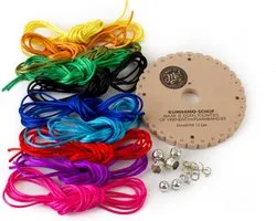 Complete Macramé Set – Satijnkoord 2mm + Kumihimo Schijf (10 Kleuren)