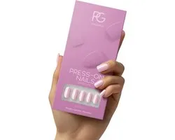 Pink Gellac Press On Nails - 388 Rosewater Pink - Square Medium Plaknagels - 30 Press On Nagels Met Lijm, 30 Plakstickers, Cleaner Wipe, Nagelvijl, Woodstick en Size Matcher - Snel Aan Te Brengen Plak Nagels - Voor 7-14 Dagen Mooie Nagels