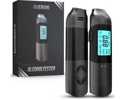 Jemani Digitale Alcolholtester - Geen mondstuk nodig - USB oplaadbaar - Geschikt voor Frankrijk - Blaastest - Alcohol meter - Alcoholtesters - alcoholtester auto - ademtester - alcohol detector