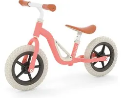 Chillafish Loopfiets 2 jaar - Lichtgewicht met verstelbaar zadel en stuur - Roze - Loopfiets voor jongens en meisjes tot 4 jaar met handvat om te dragen en anti lek banden - Model Charlie