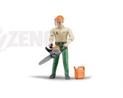 Bruder Bworld bosbouwfiguur met accessoires