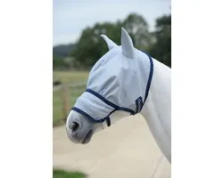 Bucas Buzz-Off Vliegenmasker Extended Nose Blauw - XL