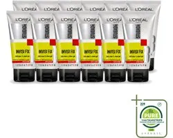 12 x L'Oréal Paris - Studio Line Invisi Fix 24h Clear & Clean - Wax - Super Sterke Fixatie - 150 ml - Grootverpakking - Vaatwasstrips - Super Sterke Fixatie - 24 Uur Fixatie - Haar Fixatie Gel - Invisi Fix - Gel Voor Haar