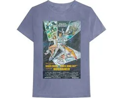 James Bond - Moonraker Heren T-shirt - L - Blauw