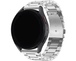 Bracelet en acier BALR 20 mm (argent) – Compatible avec Samsung Galaxy Watch 7/6/5/4, Watch Classic, Active, Huawei GT 3/ Pro, Amazfit GTS/Bip, Polar Ignite/Unite/Pacer – Bracelet de montre en métal de Luxe avec boucle déployante pour connexion 20 mm