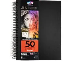 Zieler Mixed Media Hardback A5 Spiraal 150Gram
