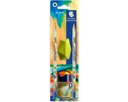 HB Tekenpotloden - Schets Potloden - Tekenen en Schrijven - Uniek Multiverse Design - Set van 4 - Multicolor