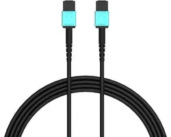 RUIPRO MPO Female To Female Full Fiber Optic Armoured Cable 65FT, OM3 Multi Mode, 7-Core Type-A, Designed Detachable HDMI/DP/Ethernet Interface Modules