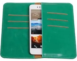 Groen Pull-up Large Pu portemonnee wallet voor OnePlus 3T