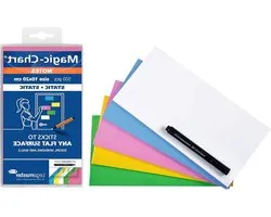 Legamaster Magic-Chart Notes - zelfklevend notitieblaadje, gesorteerd, inclusief TZ 111 boardmarker 10x20cm multicolor
