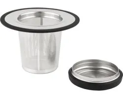 Bredemeijer - Theefilter met onderzetter - RVS