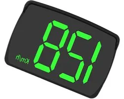 Snelheidsmeter Auto - Digitale Kilometer teller - Veilig Rijden - GPS Projectie - 2.8 Inch Display - Zwart