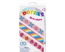 Diamond Dotz Bracelets Dotzies 3 pièces: Roses