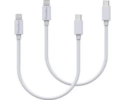 2x Câble Lightning vers USB C blanc - 0 XS - Câble de MAX pour iPhone / AirPods 1 / Airpods 2 / Airpods 3 / Airpods Pro 1