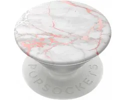 PopSockets PopGrip - Verwisselbare Telefoonbutton en Standaard - Rose Gold Lutz Marble