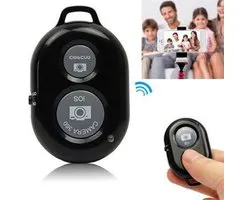 Bluetooth-compatibele afstandsbediening knop draadloze controller zelfontspanner camera stick ontspanknop telefoon monopod selfie