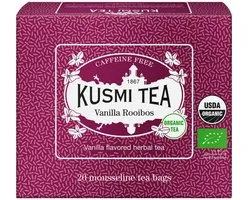 Biologische kruidenthee Kusmi Tea Vanilla Rooibos – 20 mousseline theezakjes