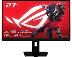 ASUS ROG Strix XG27JCG - 5K Fast IPS Gaming Monitor - USB-C 15W - 180Hz 5K of 330Hz QHD Dual Mode - 0.3ms - 27 inch