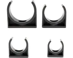 Pipe Clamp, Water Pipe Support 10pcs PVC 20mm 25mm 32mm 40mm PVC Garden Irrigation Connector Hard Pipe Bracket(25mm)