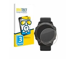 BROTECT - Glas Screenprotector voor Garmin Fenix 6X Pro Solar - Gehard Beschermglas 9H 3 Stuks