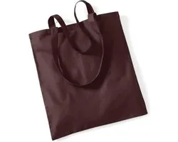 Westford Mill Bag For Life - Long Handles WM101 - Chocolate - 38 x 42 cm