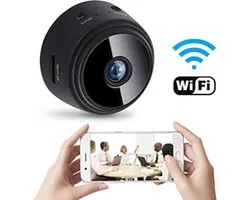 Spy Camera met Wifi App - Full HD 1080p - Dashcam - Beveiligings Camera - Verborgen Camera - Spycam – Mini Camera – Mini Camera Spy – Spionage Camera