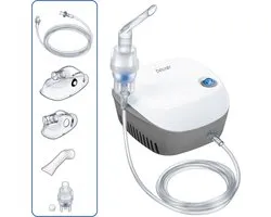Beurer IH 18 Aerosoltoestel - Vernevelaar - Inhalator voor Volwassenen & Kinderen - Persluchttechnologie - Hoge Vernevelcapaciteit - Incl. Maskers & Accessoire-set - Medisch Apparaat - 5 Jaar Garantie