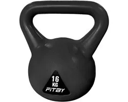 Fitby Kettlebell 16 kg - Kettlebell - Fitness - Poids - Adapté au CrossFit et au Fitness - Conditionnement - Zwart