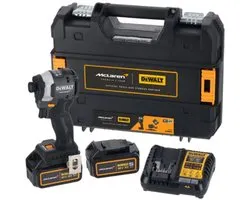 DeWALT DCF85MP2T 18 Volt accu slagschroevendraaier, 2x accu 5,0 Ah XR, lader, in McLaren design en koffer