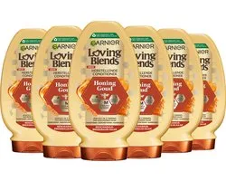 Garnier Loving Blends Honing Goud Herstellende Conditioner Voordeelverpakking - Beschadigd, Breekbaar Haar - 6 x 250ml