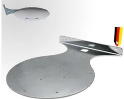 Houder voor Ubiquiti UniFi U7 & U6, staal, 90 graden hoek, wandmontage, made in Germany, staal, compatibel met Pro/Enterprise/LR/Lite