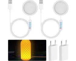 SnelShoppen - 2 stuks 3D-printer-ledlichtset - Voor Bambu Lab A1/A1mini/P1S/P1P/X1C - 3W-ledlampkit voor creatieve DIY-nachtlampmodellen en 3D-printaccessoires