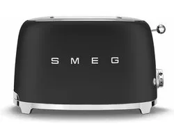 Smeg TSF01BLMEU grille-pain 2 part(s) 950 W Noir, Acier inoxydable