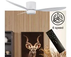 Freelight Ventilateur de plafond Brezza Ø 132 cm avec éclairage blanc