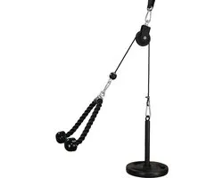 Fitness Lat Pulldown Gym Cable Trek Avant-bras Entraîneur Bras Musculation Triceps Corde Poids Fitness Equipment Trainer DIY Lat Pulldown Tower pour équipement de sport à domicile Fitness Poulie Câble Machine