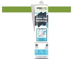 Pro-Fix - Mastic High-Tec Crystal - Pro-Fix | Premium Lijmkit voor Badkamer en Sanitair | Sterk, Waterbestendig & Duurzaam | Voor Professionele Toepassingen | high-tack transparant