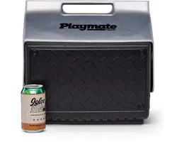 Igloo Playmate The Boss - Petite glacière spécialement pour la construction - 13 litres - Noir / Argent