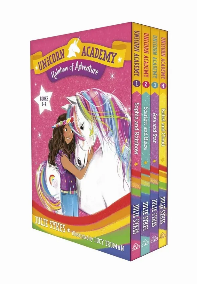 Unicorn Academy: Rainbow of Adventure Boxed Set [Books 1-4] Brand New