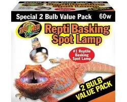 ZM Repti Basking Spot Lamp 60 w. Value Pack