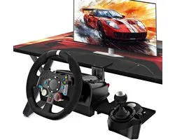 STARTS 1x Tischhalterung Klemme Sim Racing Radständer Cockpit Radständer Racing Lenkung Schalthebelhalterung passend voor Logitech G25 G27 G29 G920 G923 Thrustmaster T248 T300 T-GT TS-PC T500 T818