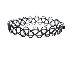 Choker pour Meiden - Collier de style Vintage 90 - Zwart - Miresa