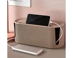 Kabelbox Organizer - Kabelbox - Kabel Management - Kabel Opbergbox - Kabelbox Voor Snoeren Wegwerken - Opberg Stekkerdoos - Cablebox Organizer - Desk Organizer - Organizer Om Kabels En Stekkerdozen Te Verbergen