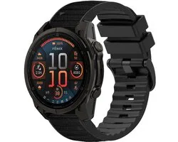 Strap-it Nylon hybride bandje geschikt voor Garmin Fenix 9 (Pro) 51mm / Fenix 8 (Pro) 51mm / Garmin Fenix 7x (Pro - Sapphire Solar) / Fenix 6x (Pro - Sapphire) / Fenix 5x (Plus) / Fenix 3 / Epix Pro (Gen 2 - 51mm) / Enduro 1-2-3 - Zwart
