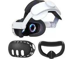 YONO Elite Strap Set geschikt voor Meta Quest 3 - Hoofdband Case met Covers - Oculus Hoofdkussen Cover VR Bril - Accessoires