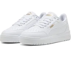 Baskets PUMA Shuffle Downtown Lo Jr Unisexe - PUMA White-PUMA White-PUMA Gold