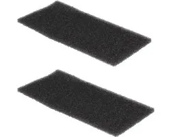 Filter - 2 STUKS - schuim schuimfilter droger - 220 x 110 mm - foam filter wasdroger warmtewisselaar geschikt voor Whirlpool Bauknecht Ignis - 481010354757
